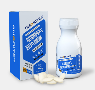 厂家直供新品爆款百年华汉驼奶钙片压片糖果